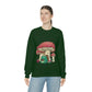 Cottagecore Aesthetic Mushrooms and Frog Cartoon Sweatshirt