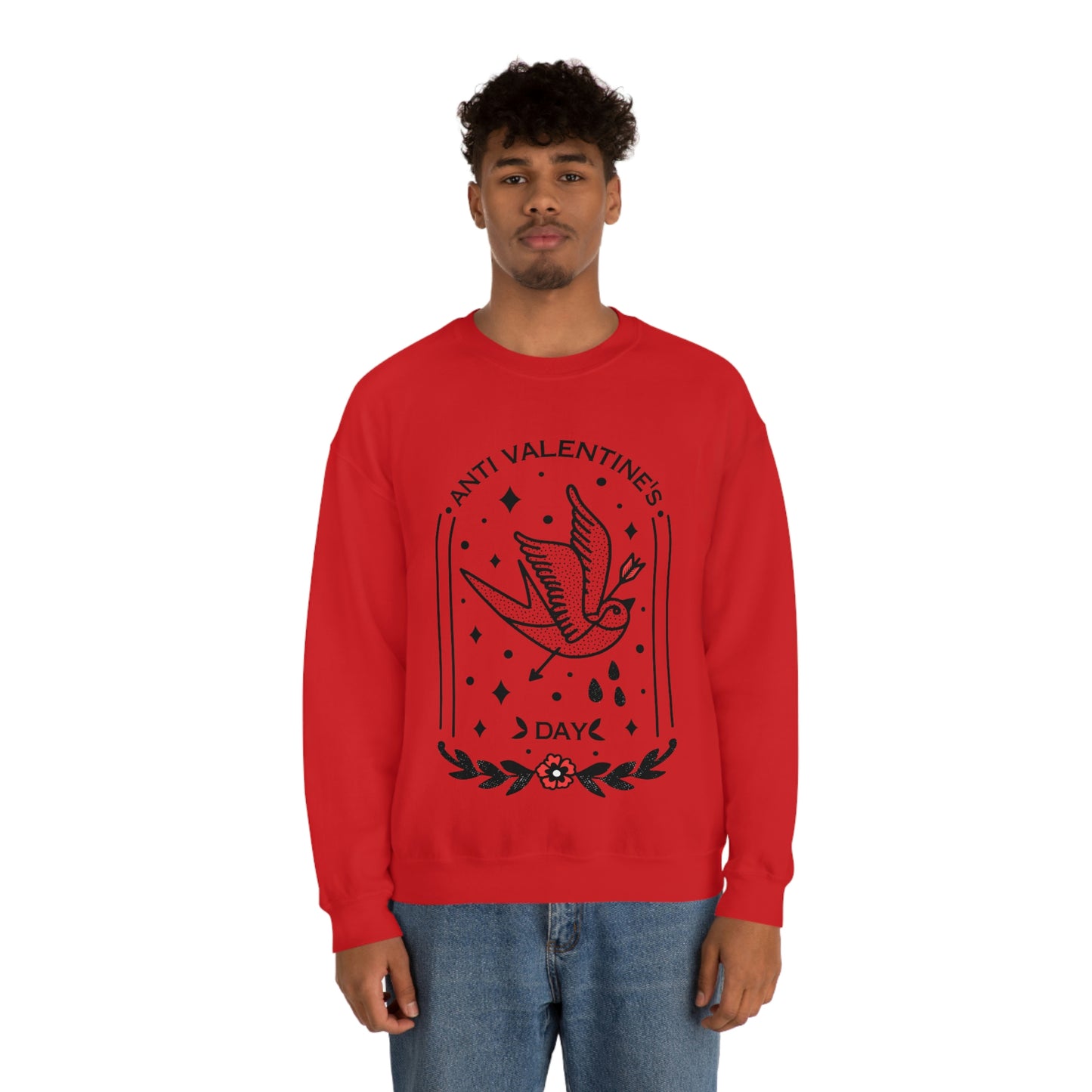 Anti Valentines Day Tattoo Aesthetic Sweatshirt