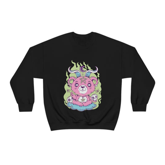 Gothic Bear Cute Occult Goth Aesthetic Sweatshirt