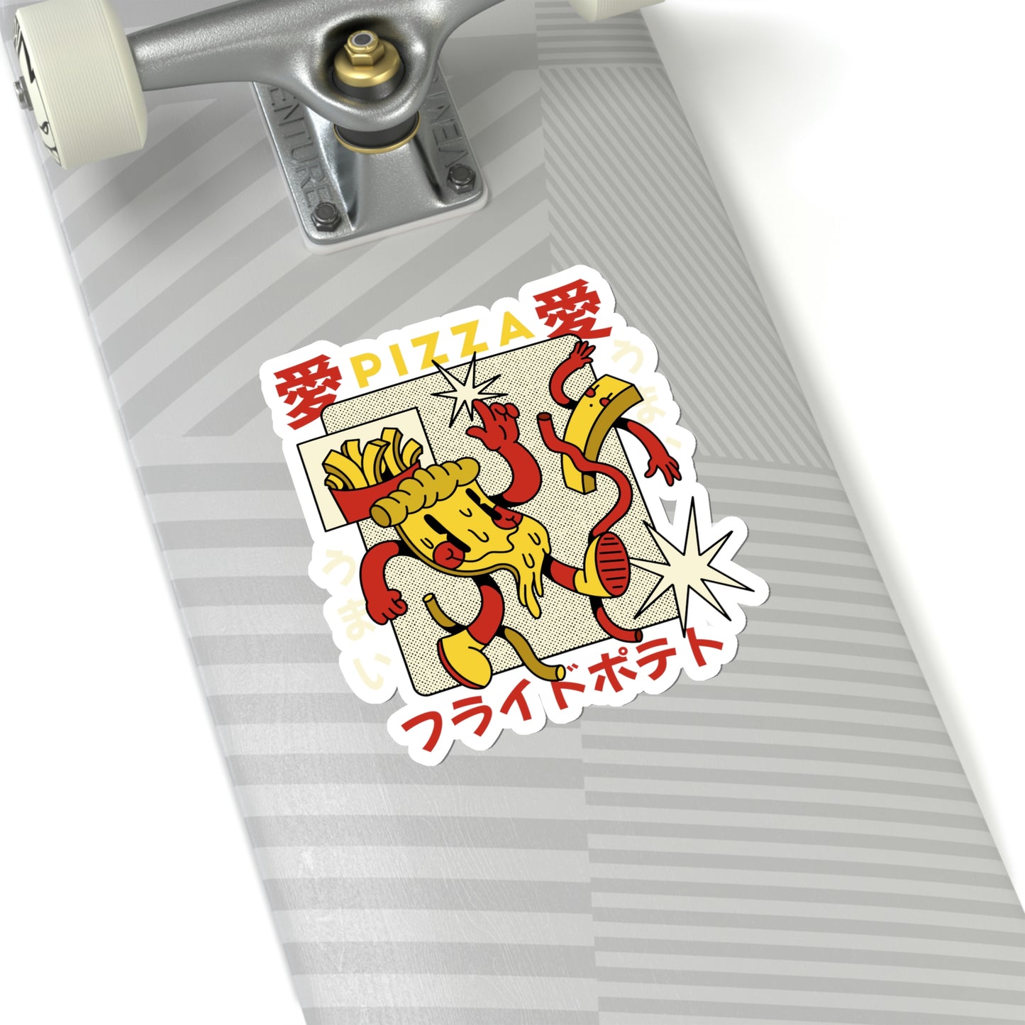 Japanese Aesthetic Pizza Cartoon Sticker