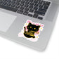 Vaporwave Cat Eating Ramen Pastel Kawaii Aesthetic, Yami Kawaii, Japanese Aesthetic Otaku Sticker