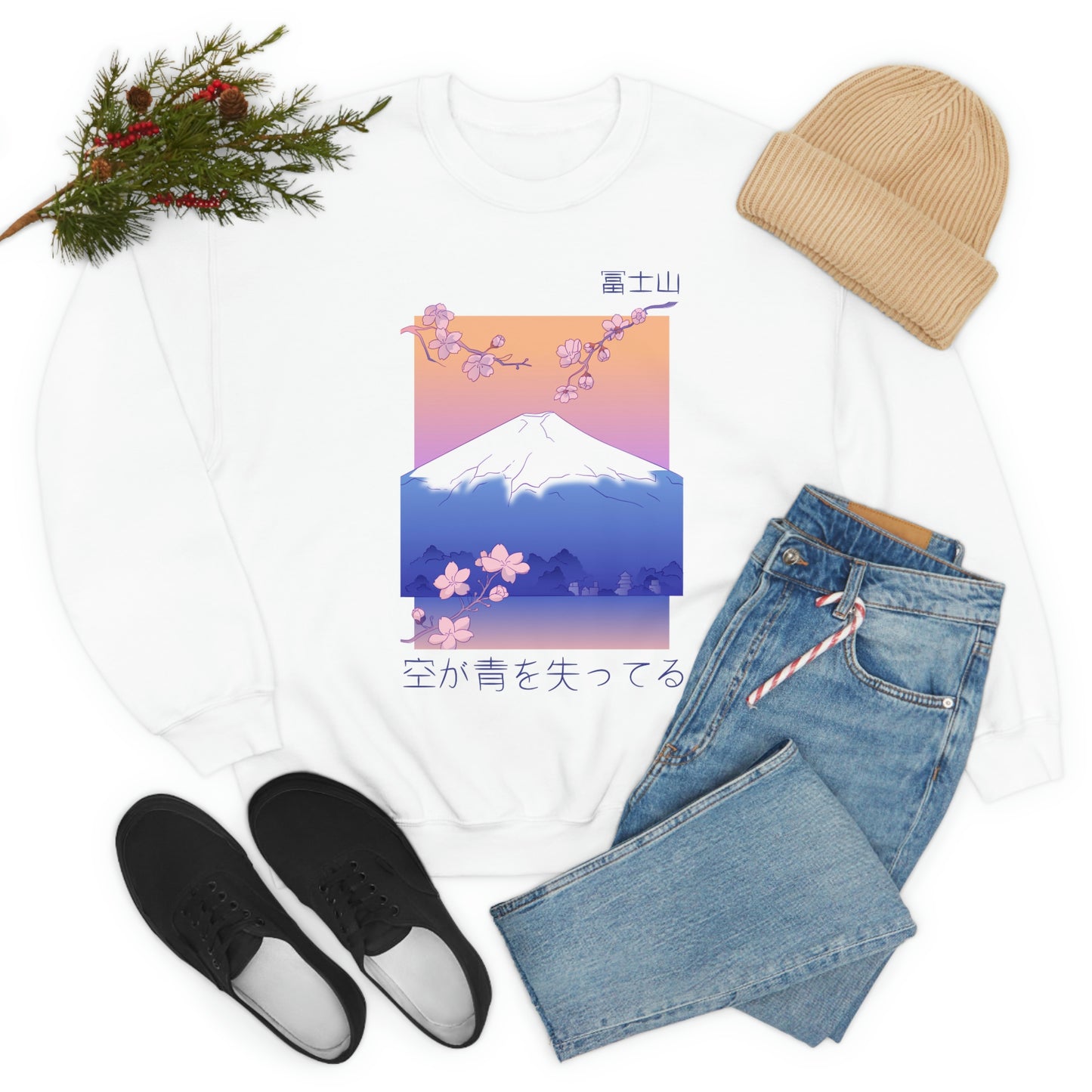 Indie Japanese Art, Japan Streeetwear Retro, Japanese Aesthetic Sweatshirt