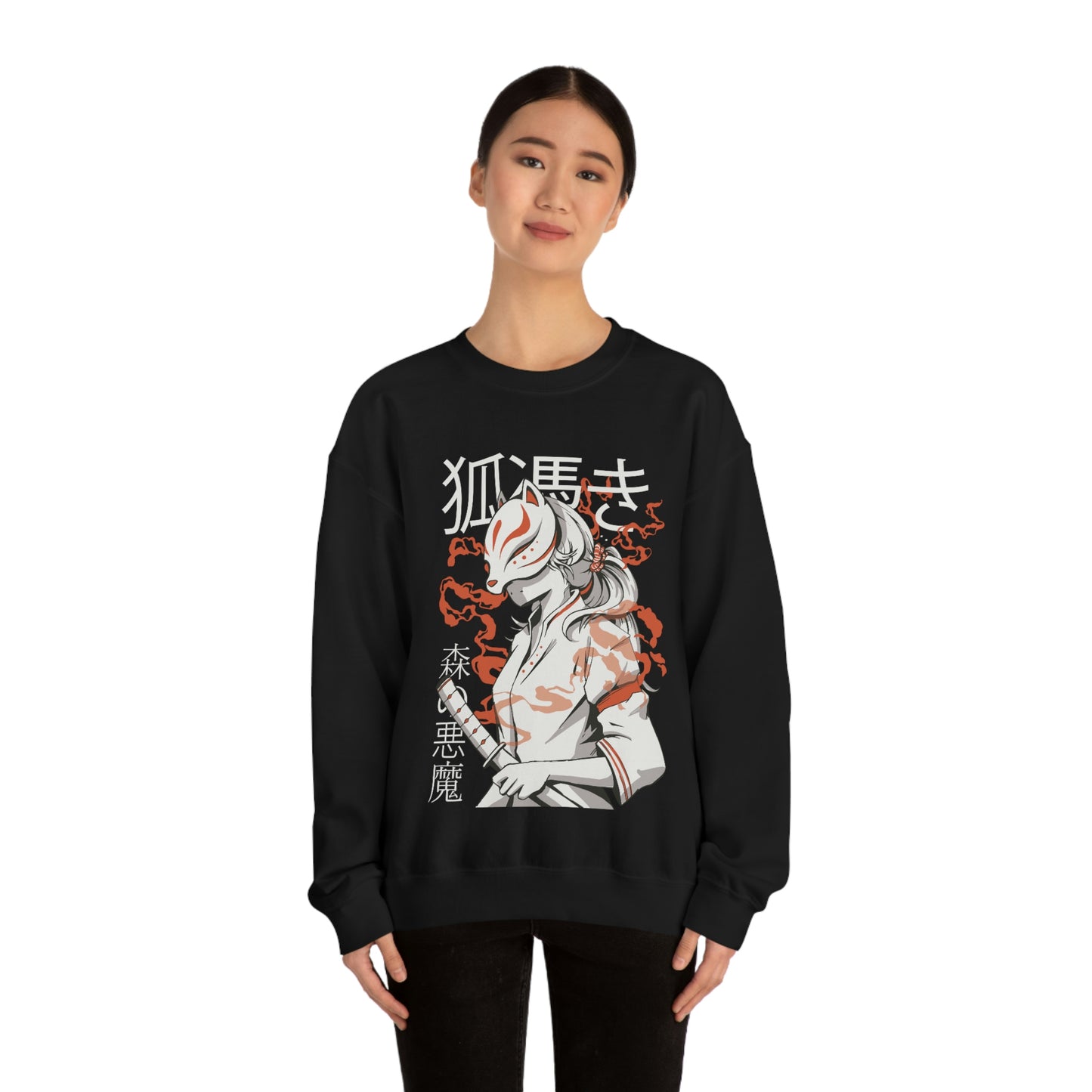 Japanese Aesthetic Kitsune Samurai Sweatshirt