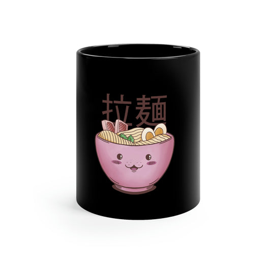 Ramen Pastel Kawaii Aesthetic, Yami Kawaii, Japanese Aesthetic Otaku 11oz Black Mug