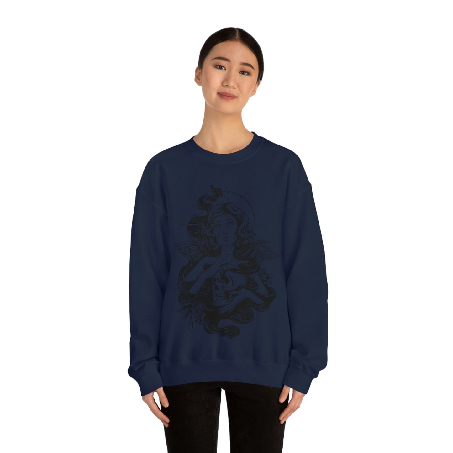 Dark Aesthetic Crying Women Sweatshirt