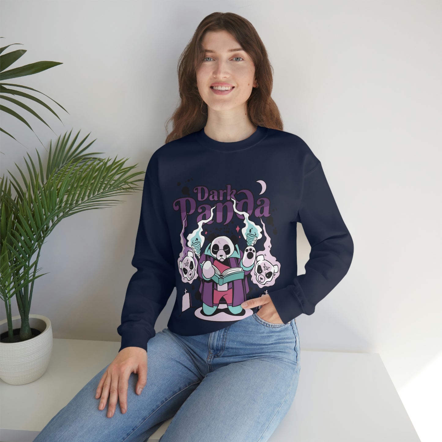 Dark Panda Pastel Goth Aesthetic Sweatshirt