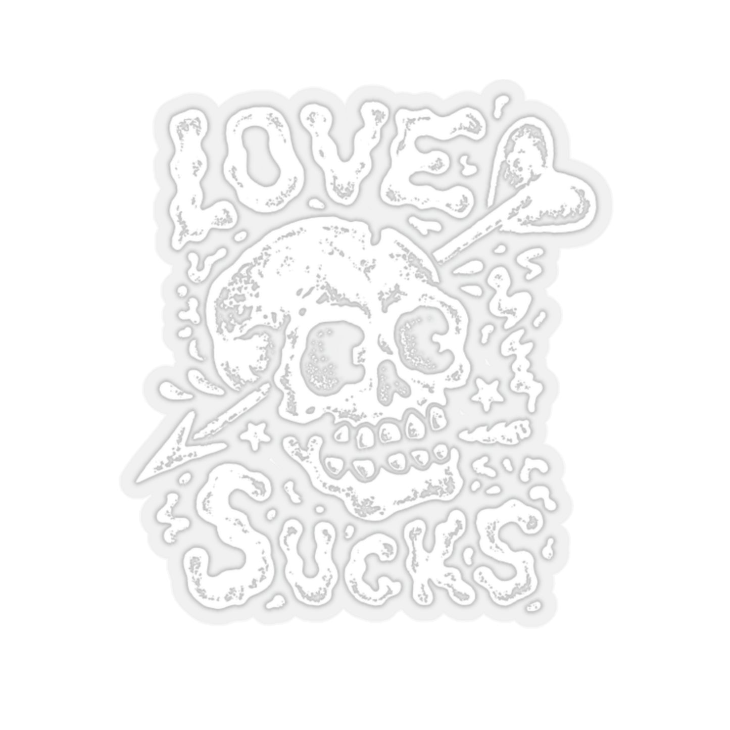 Love Sucks Goth Aesthetic Anti Valentine Sticker