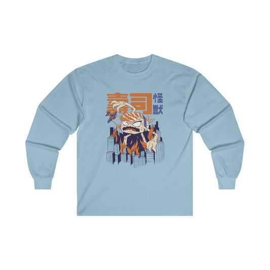 Japanese Aesthetic Sushi Kaiju Monster Long Sleeve Shirt