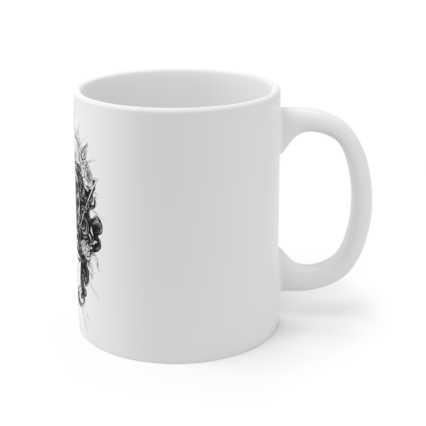 Dark Aesthetic White Ceramic Mug