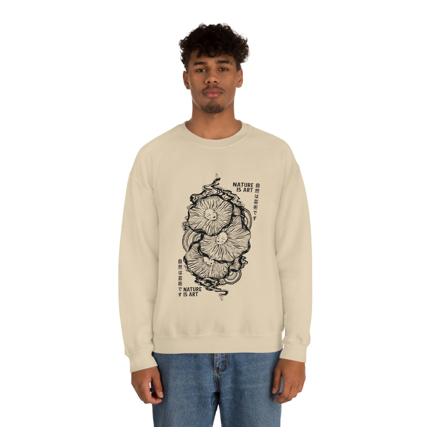 Cottagecore Nature Is Art Japanese Sweatshirt