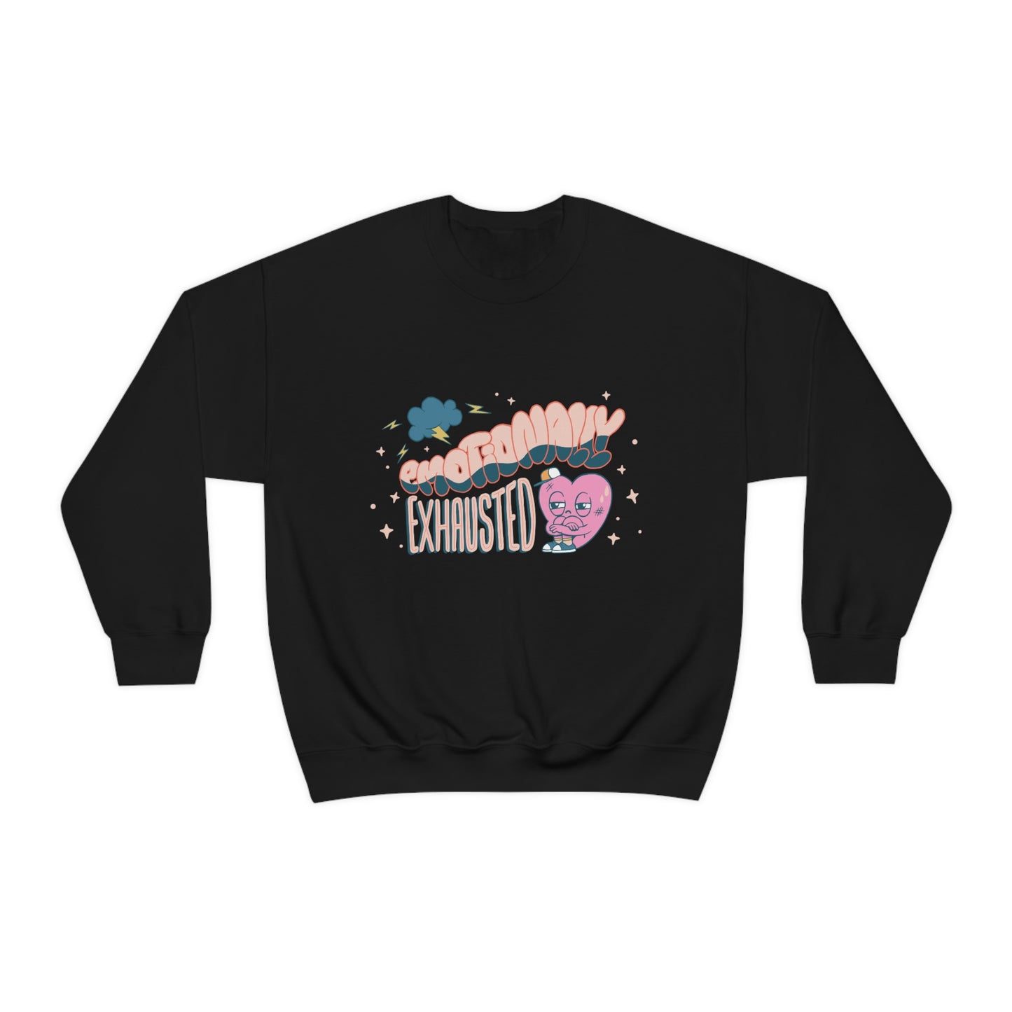 Anti Valentines Day Emotionally Exhausted Sweatshirt