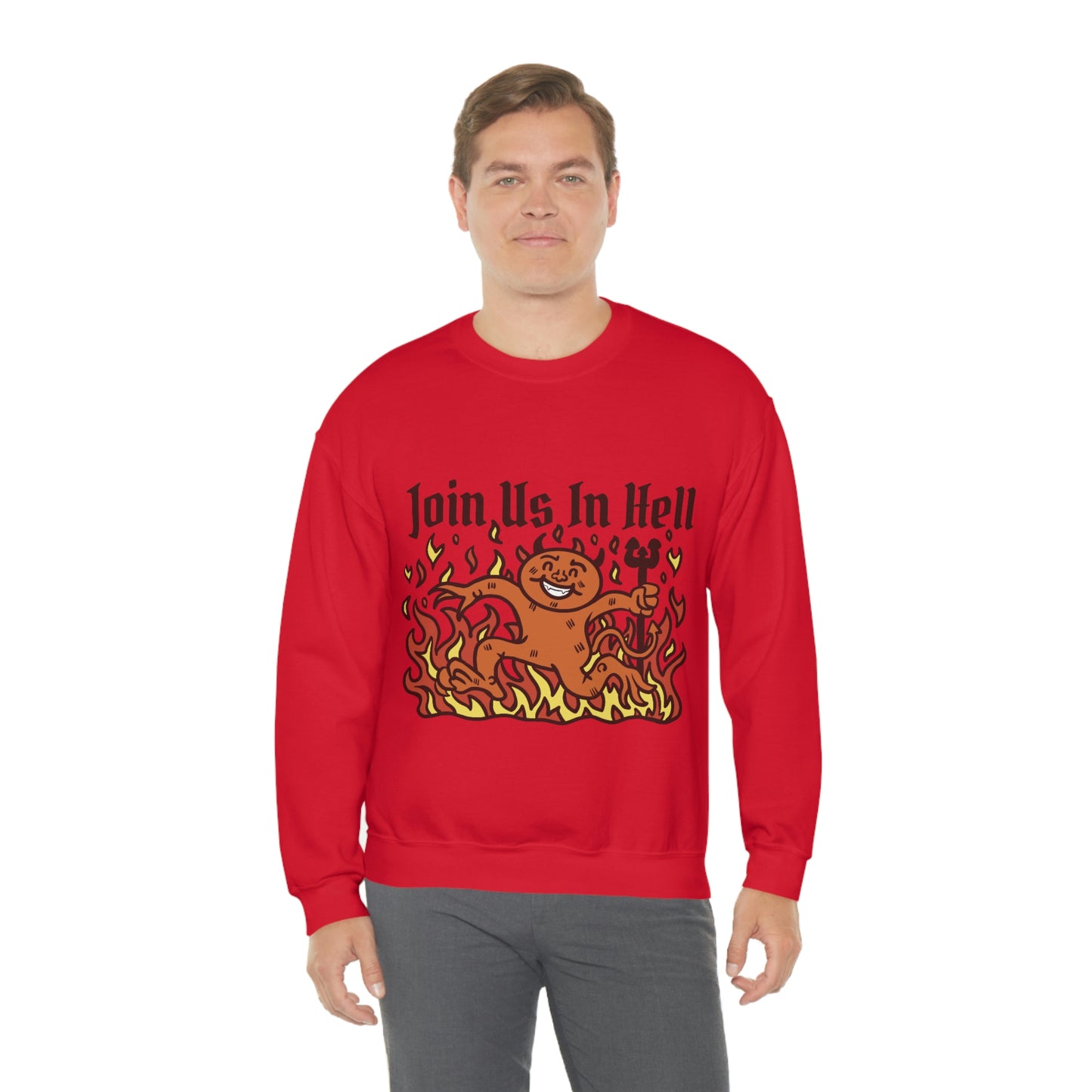 Join Us In Hell Cute Demon, Goth Aesthetic Sweatshirt