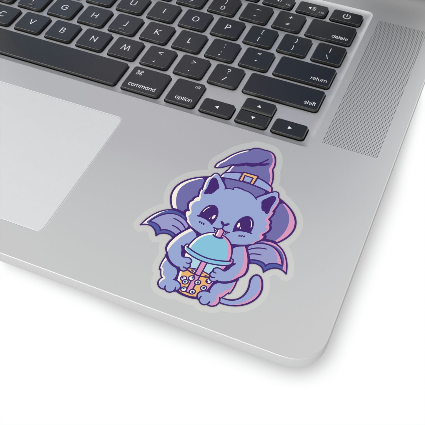 Pastel Goth Cat Witch, Goth Aesthetic Sticker