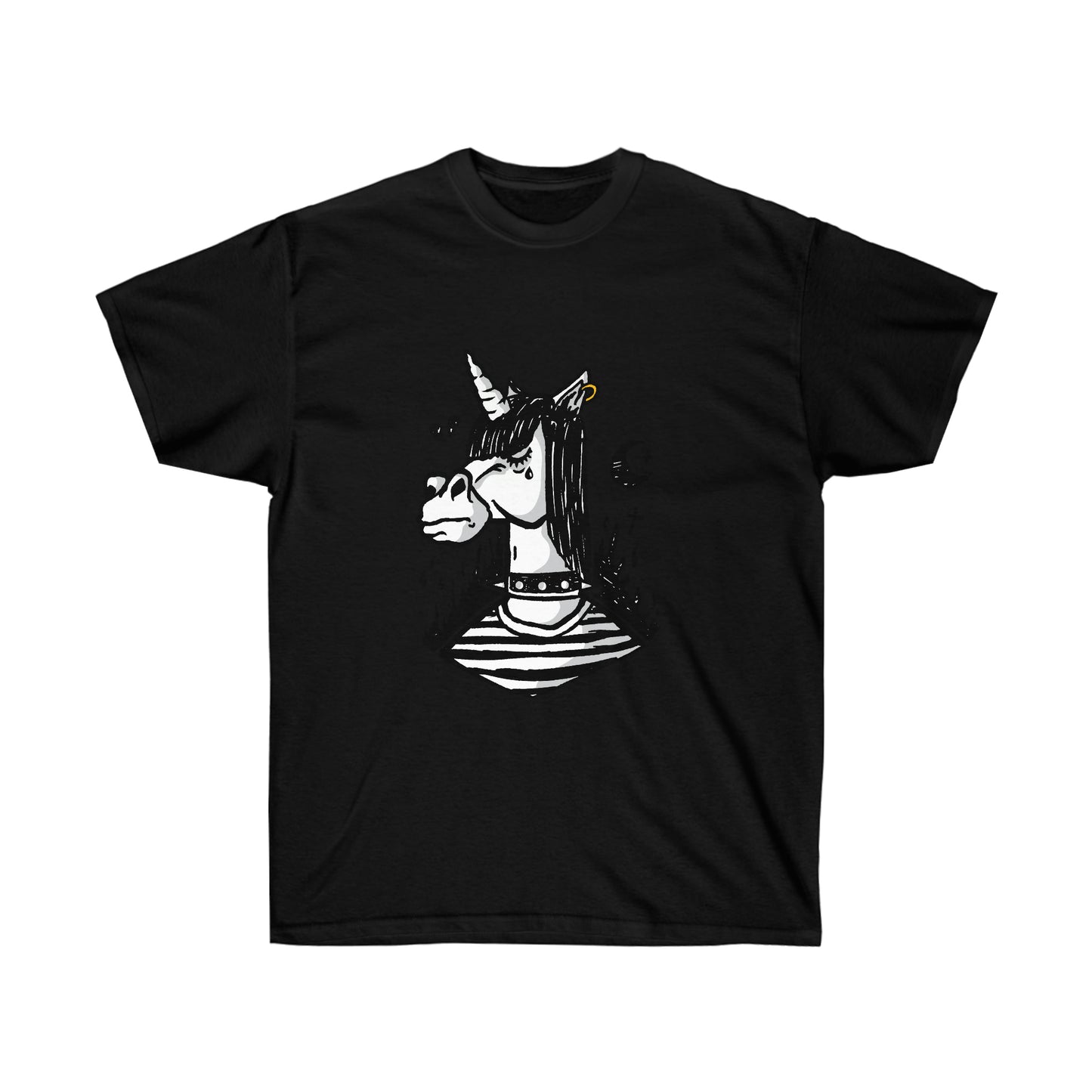 Emo Unicorn Goth Aesthetic T-Shirt