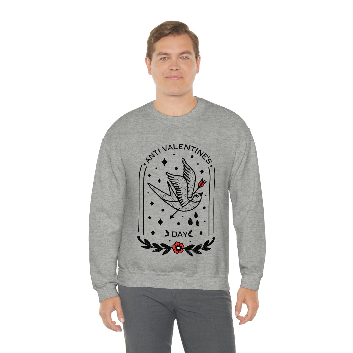 Anti Valentines Day Tattoo Aesthetic Sweatshirt