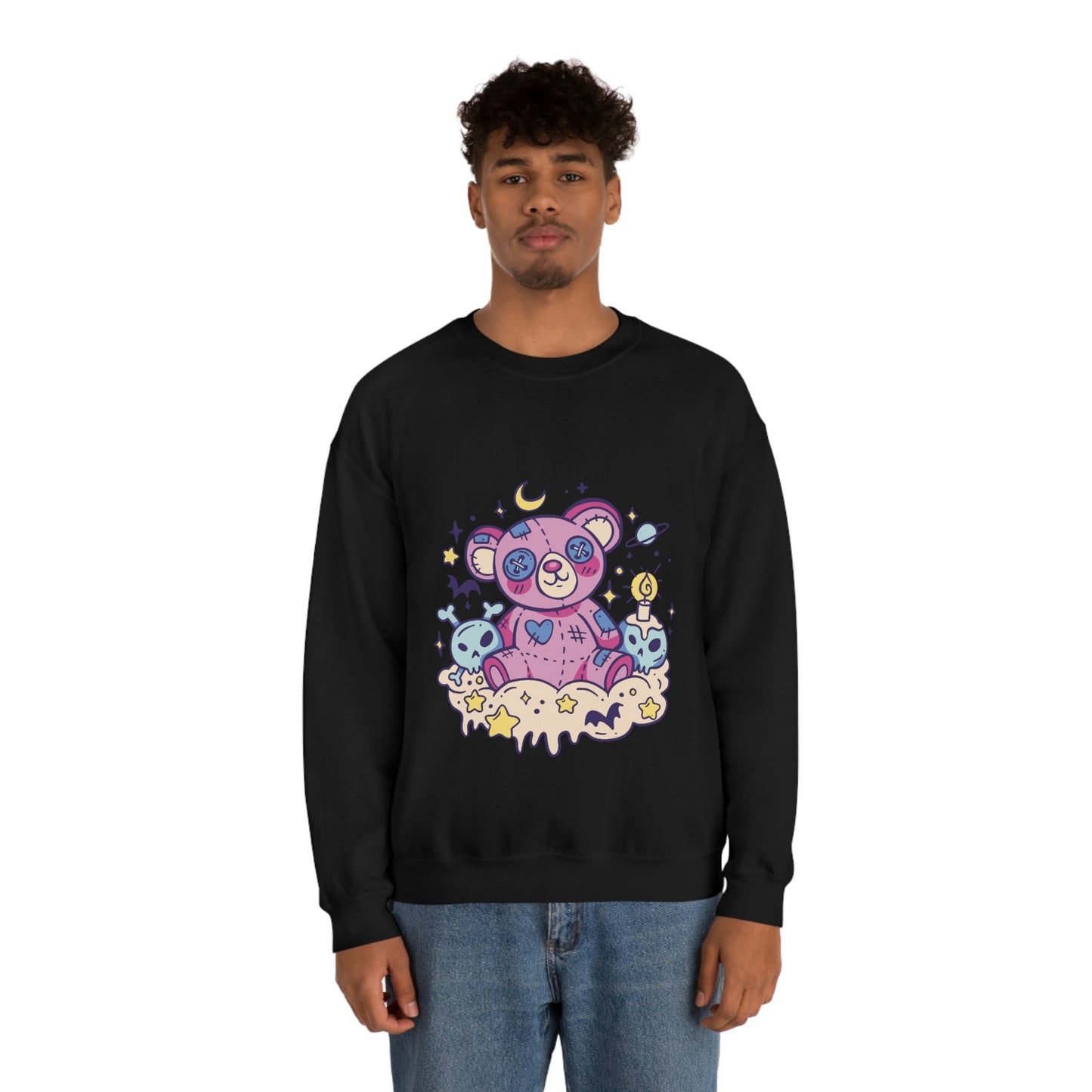 Kawaii Pastel Goth Teddy Bear Sweatshirt