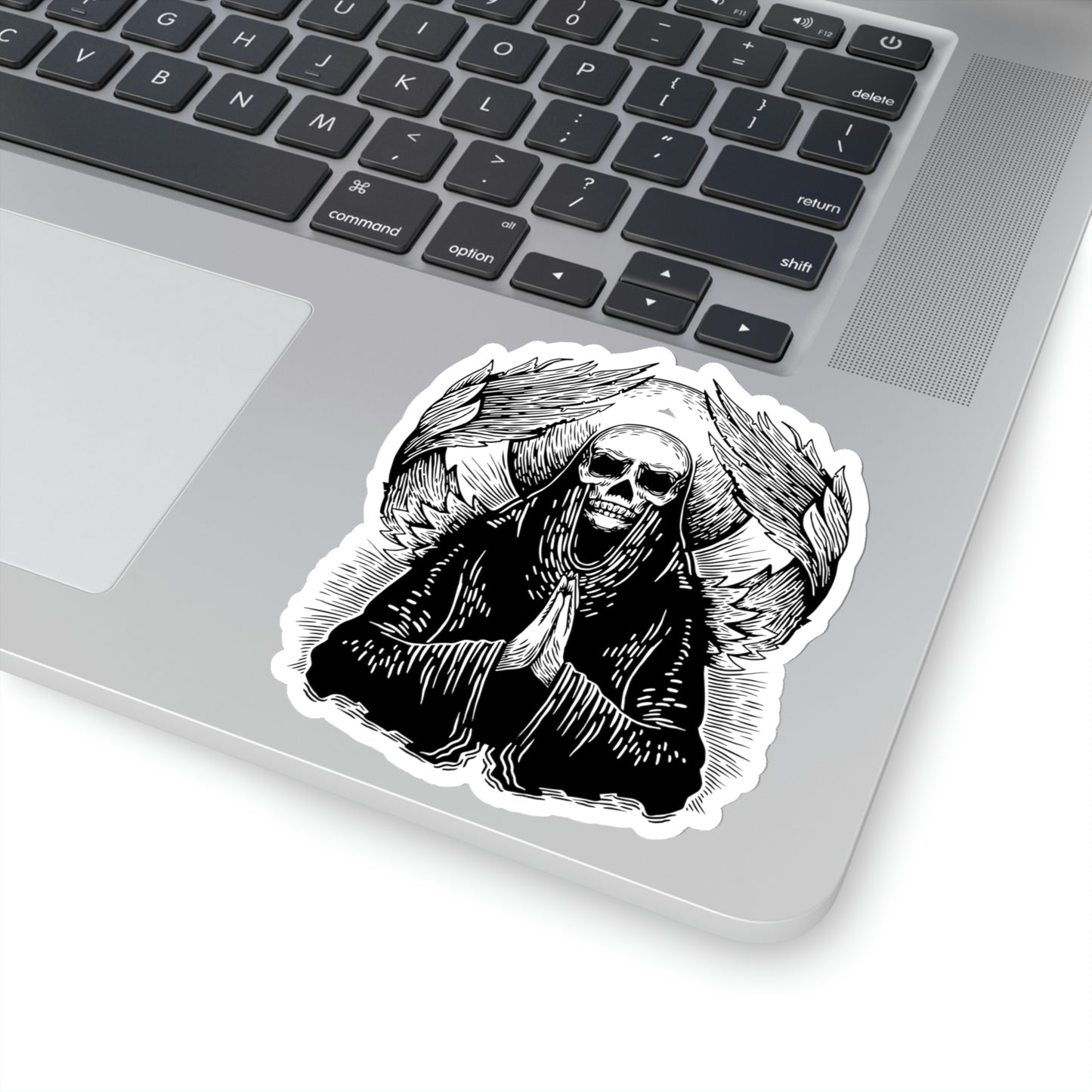 Angel Skull, Goth Aesthetic Sticker