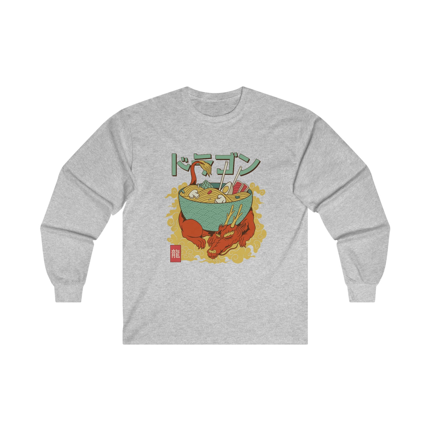 Japanese Aesthetic Dragon Ramen Long Sleeve Shirt