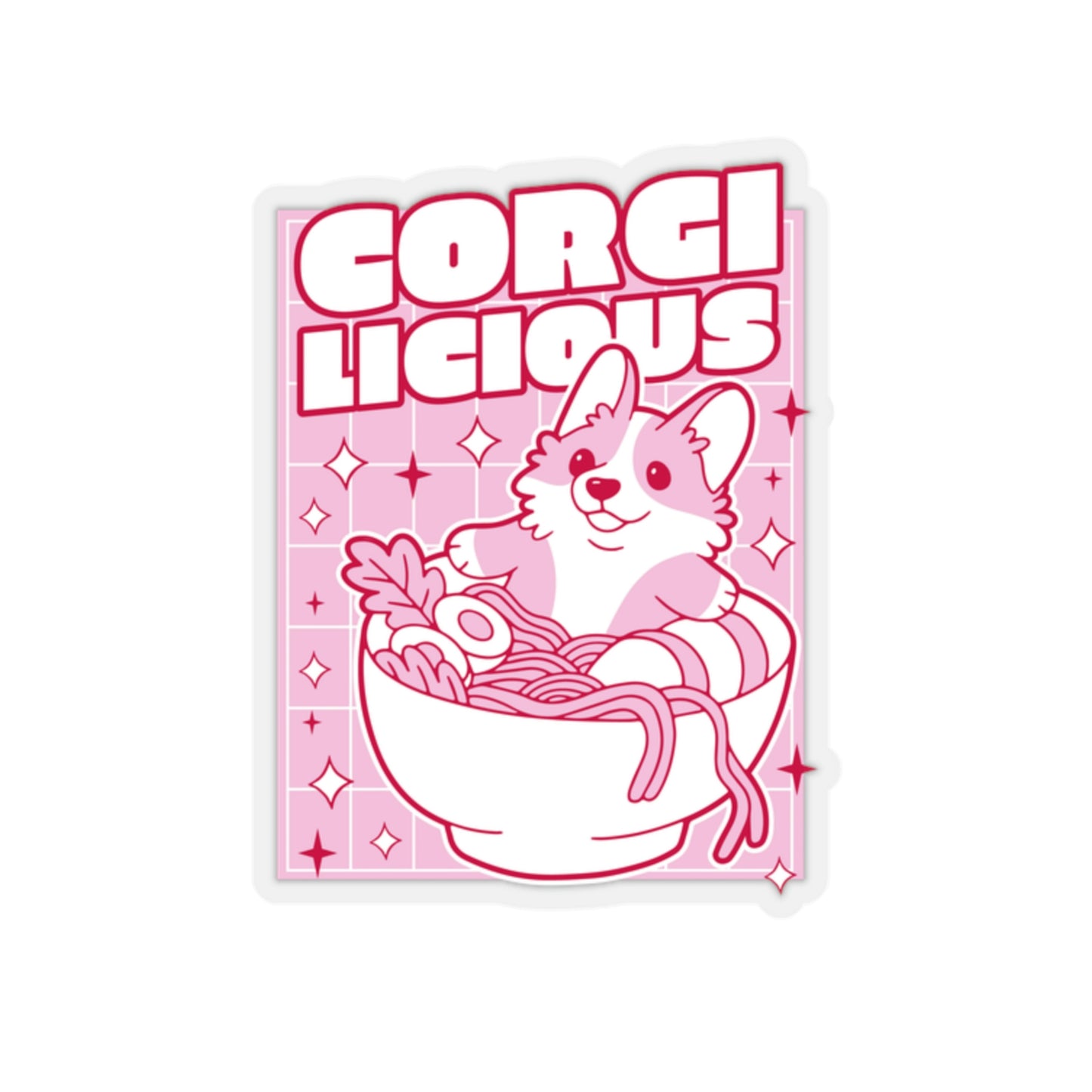 Japanese Aesthetic Corgilicious Cute Sticker