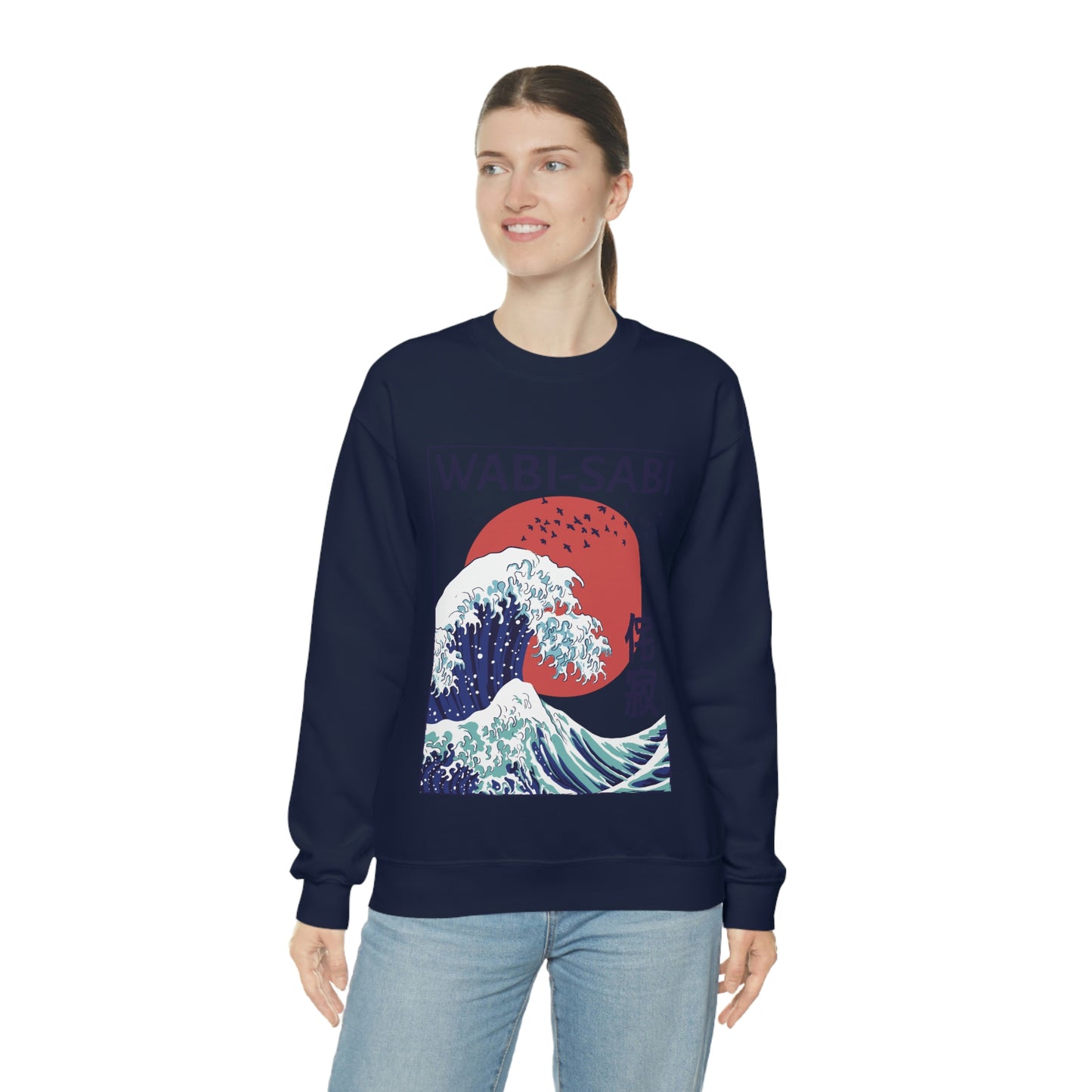 Indie Japanese Art, Japan Streeetwear Retro, Japanese Aesthetic Wave Sweatshirt