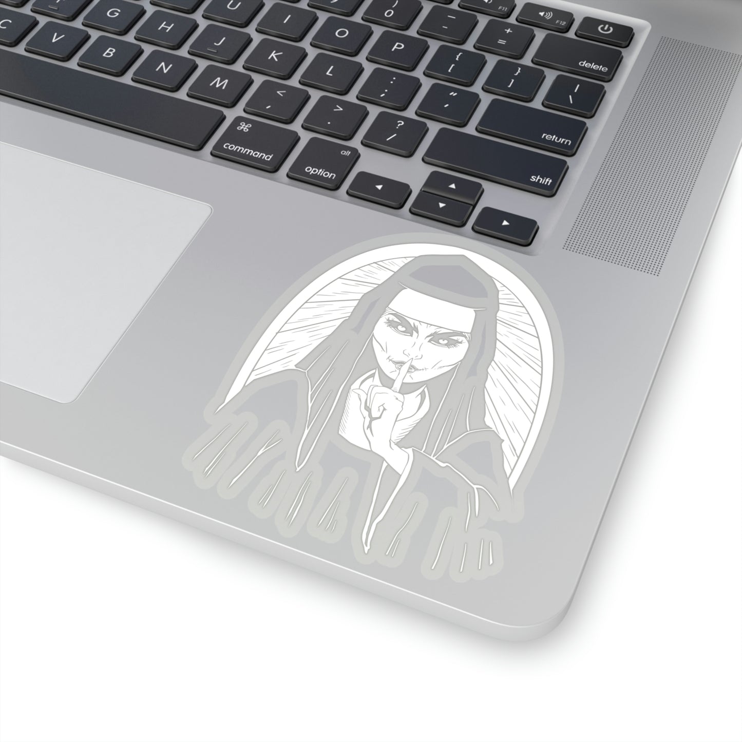 Scary Nun Goth Aesthetic Sticker