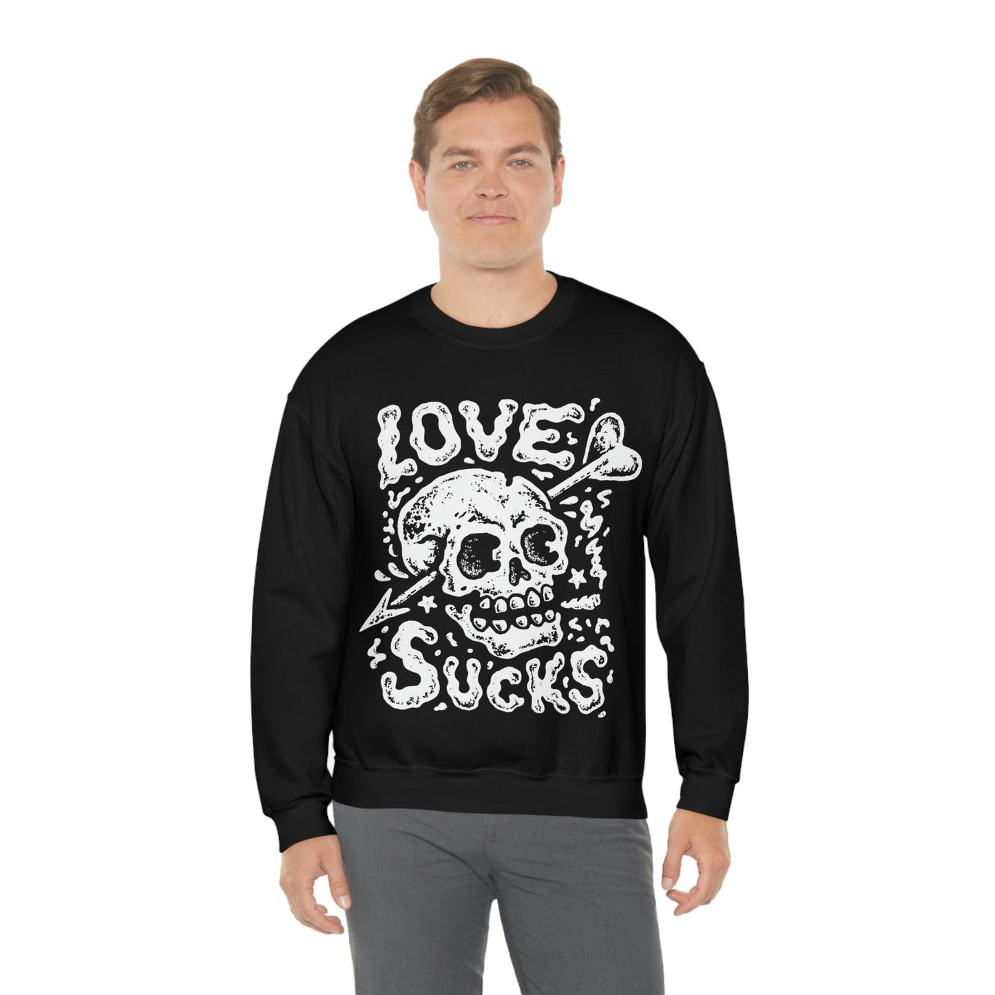 Love Sucks Goth Aesthetic Anti Valentine Sweatshirt