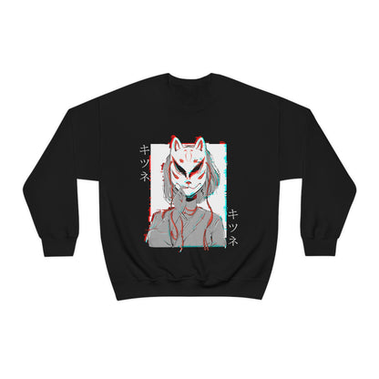 Japanese Aesthetic Kitsune Japan Mask Sweatshirt