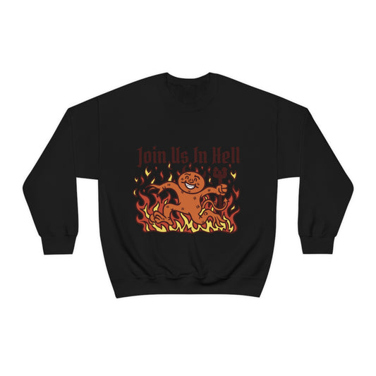 Join Us In Hell Cute Demon, Goth Aesthetic Sweatshirt