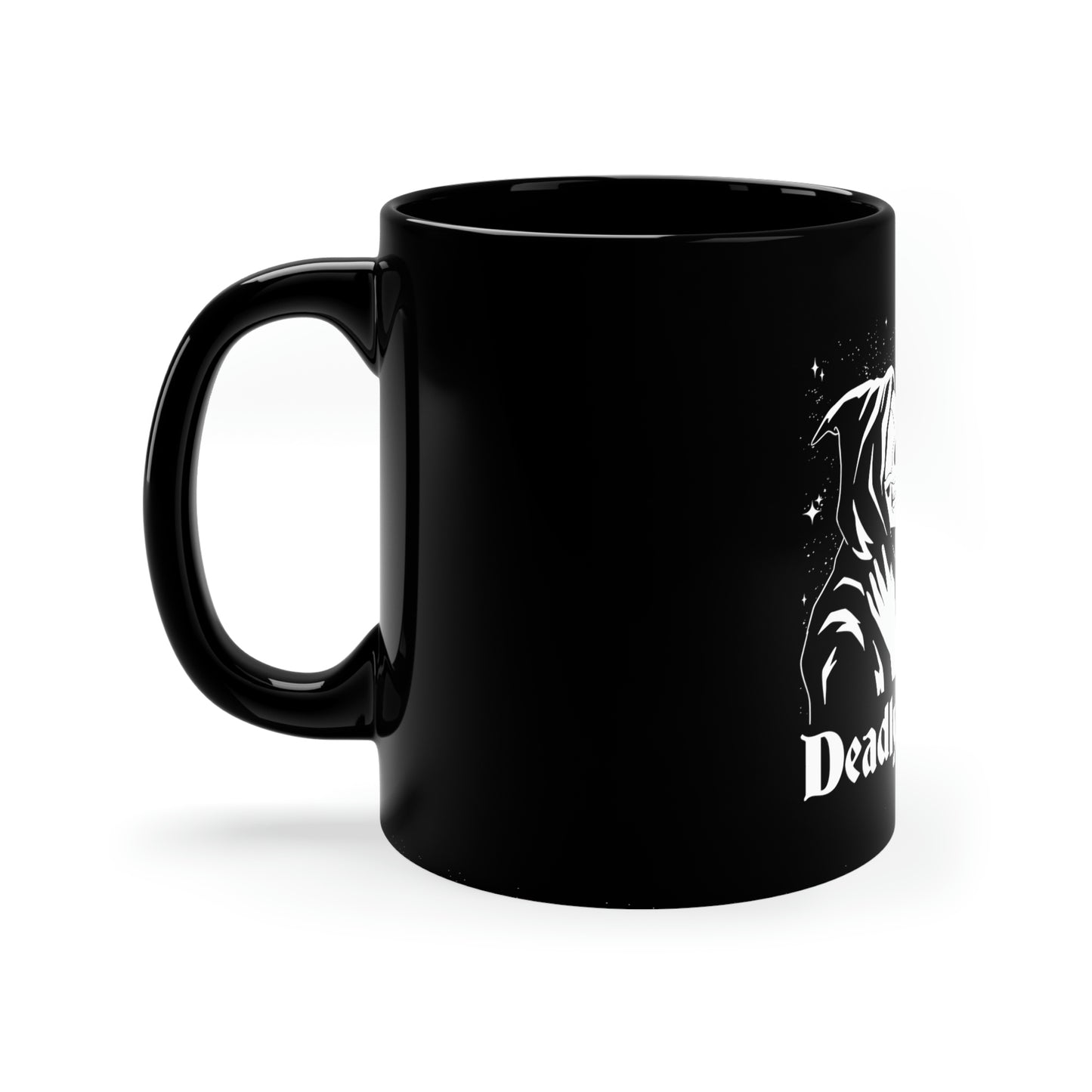 Deadly Love Skeleton Goth Aesthetic 11oz Black Mug