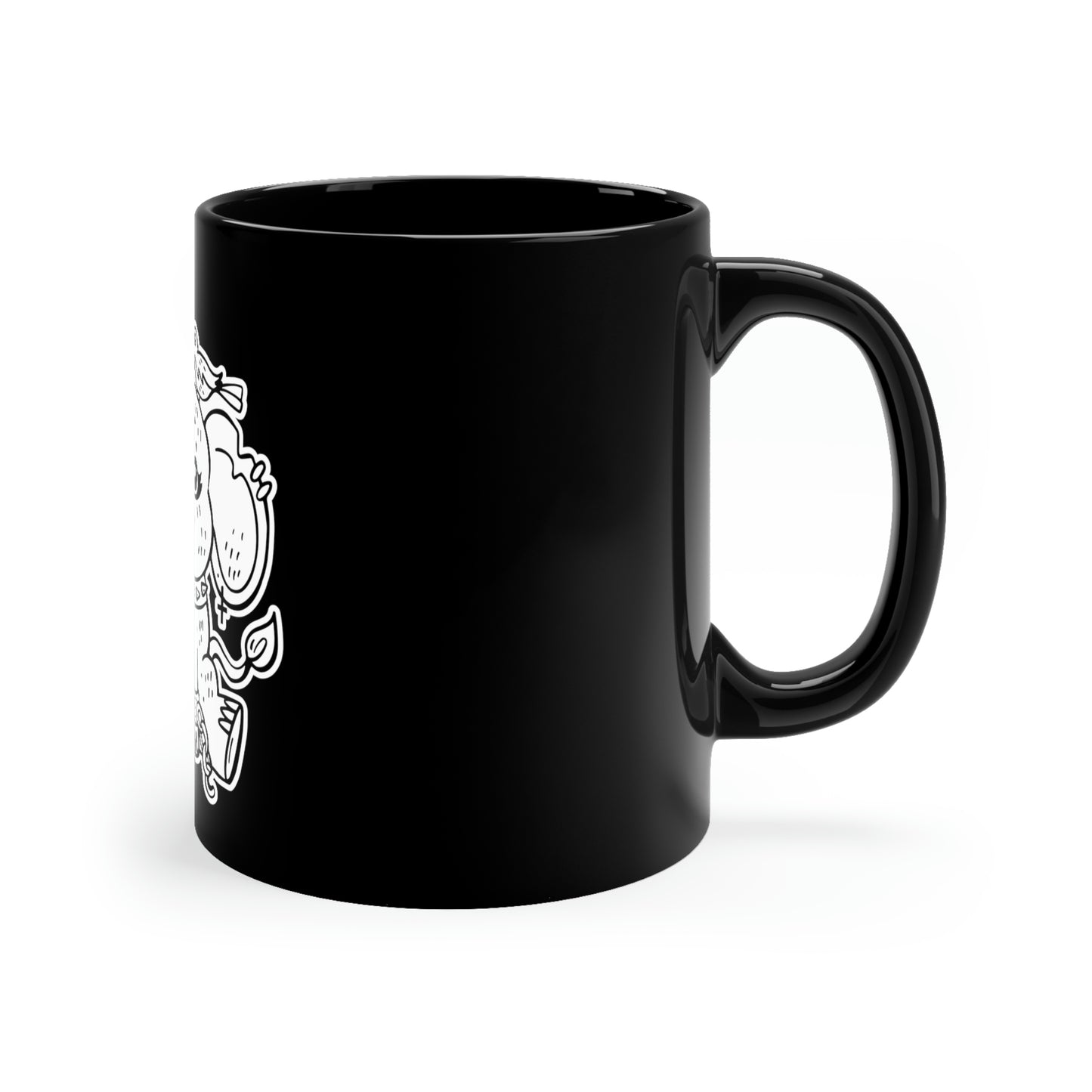 Gothic Elephant Graphic Goth Aesthetic 11oz Black Mug