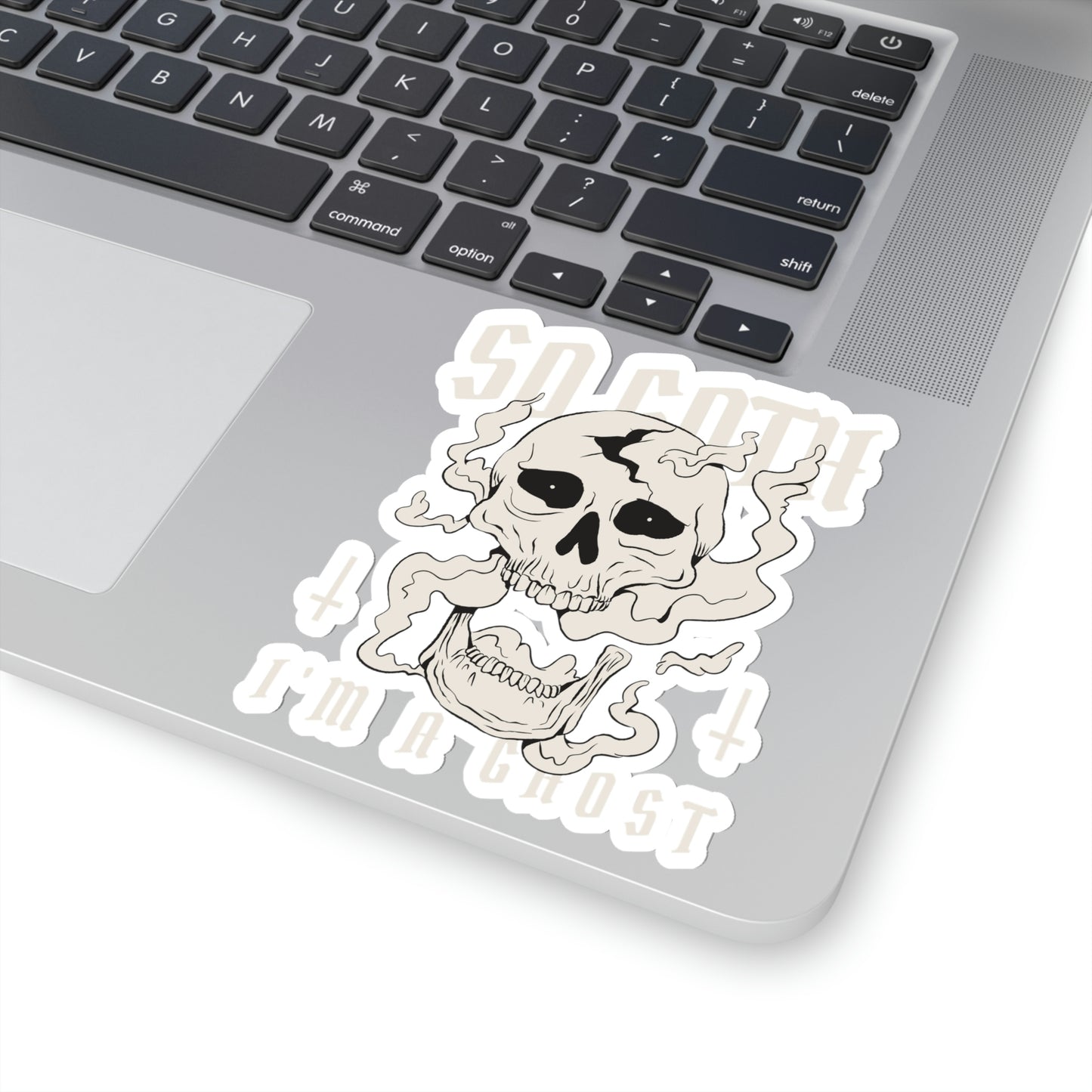 So Goth Im A Ghost Goth Aesthetic Sticker