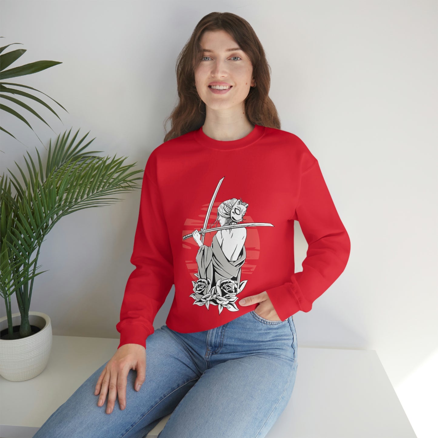 Japanese Aesthetic Samurai Girl Sweatshirt