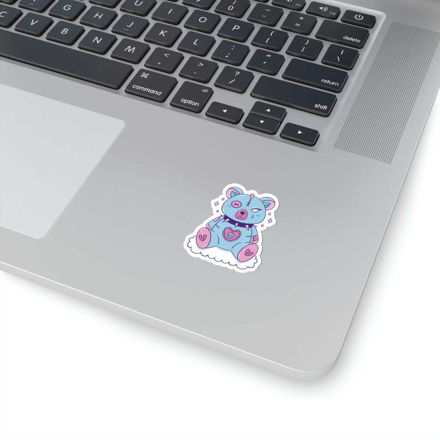 Pastel Goth Bear, Goth Aesthetic Sticker