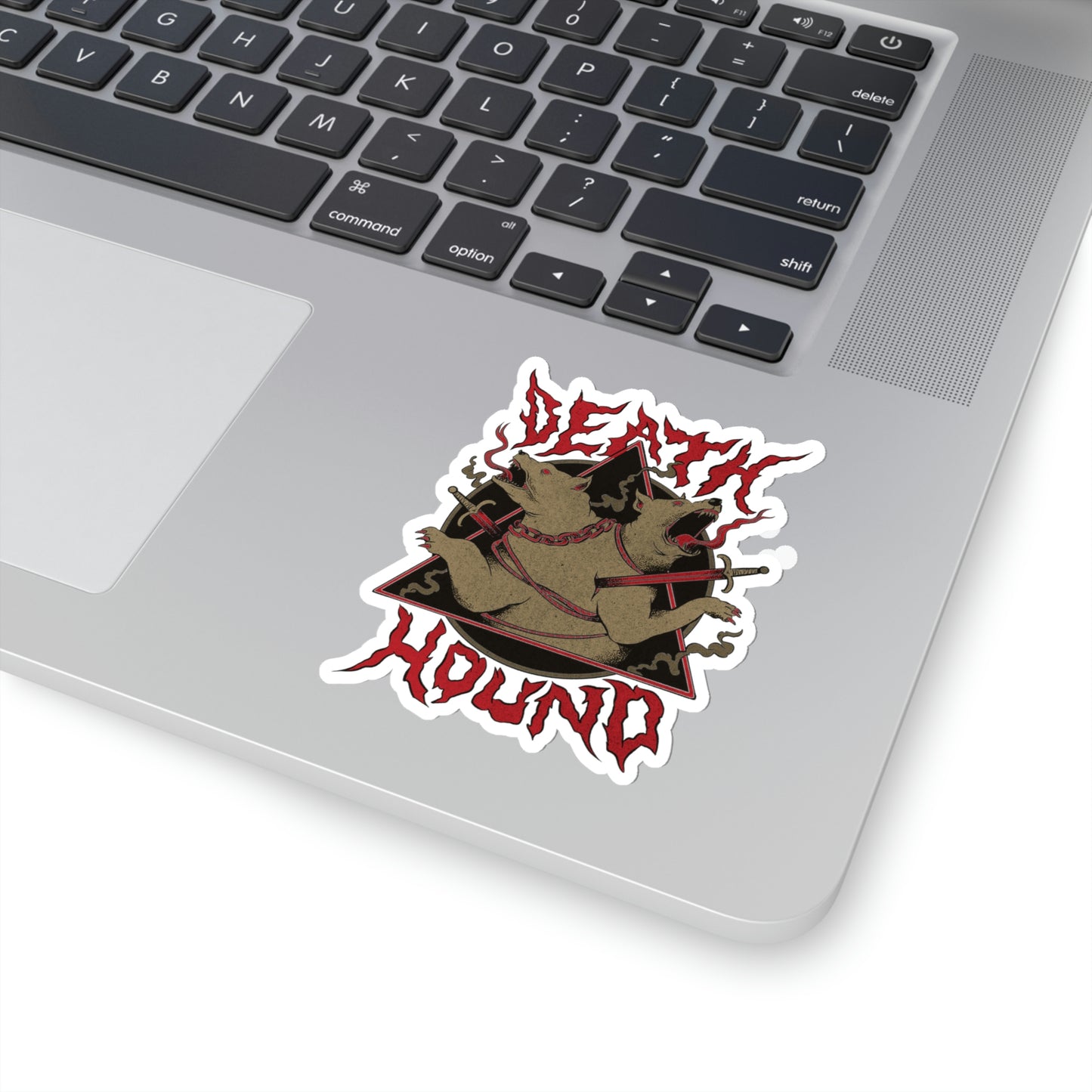 Death Hound Grunge Sticker