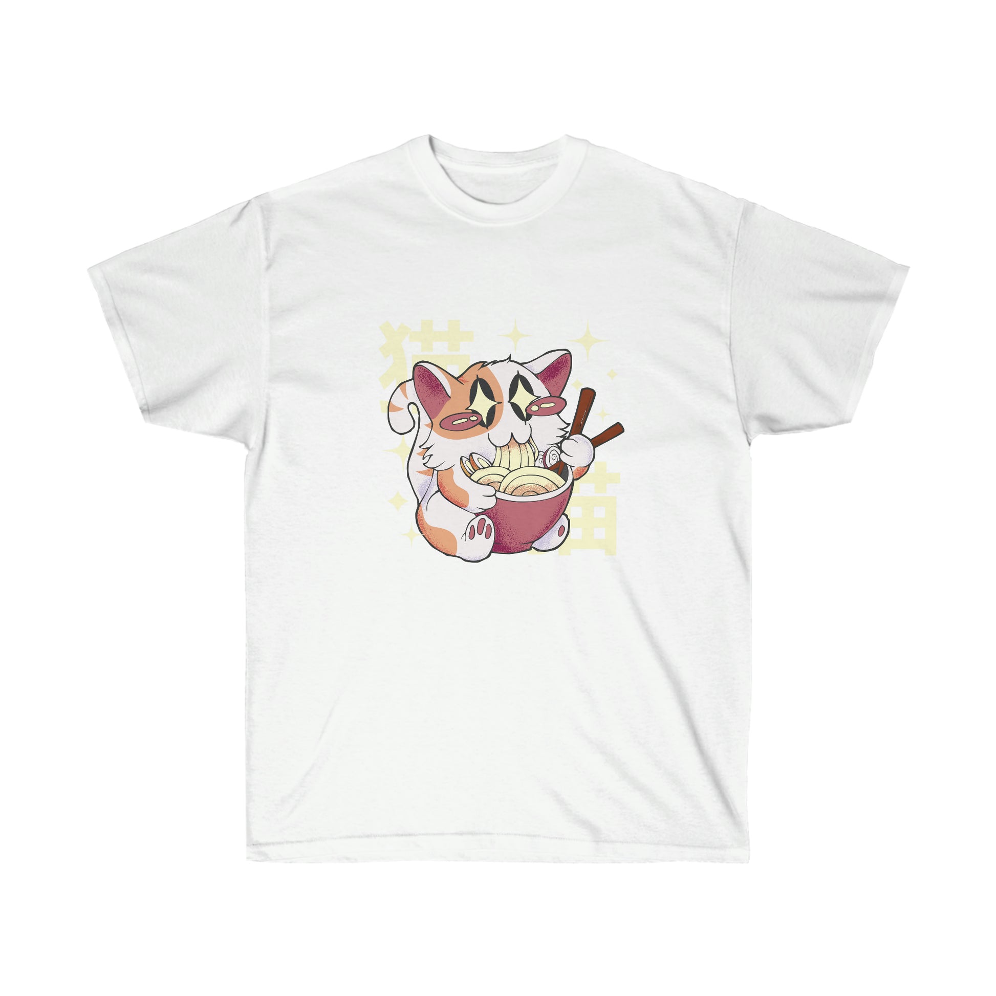 Kawaii Aesthetic Cute Cat Ramen T-Shirt
