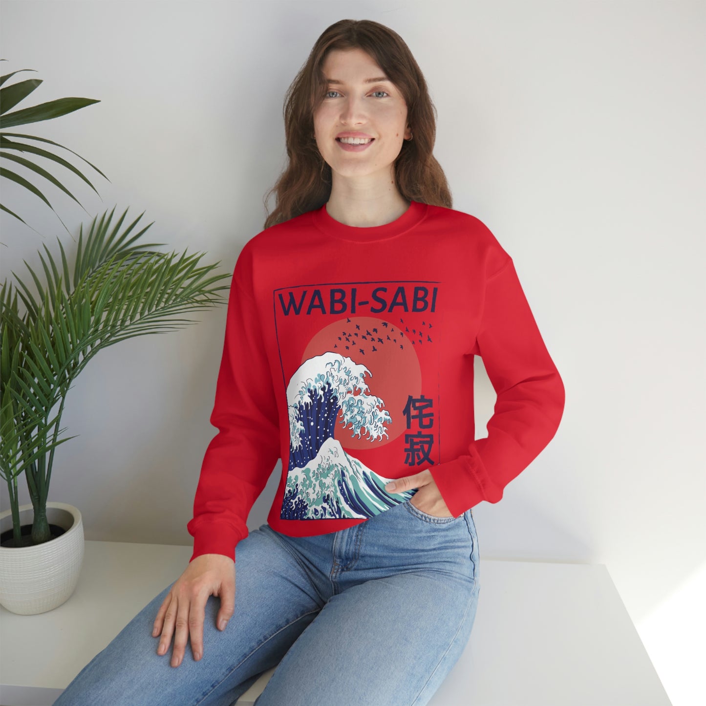 Indie Japanese Art, Japan Streeetwear Retro, Japanese Aesthetic Wave Sweatshirt