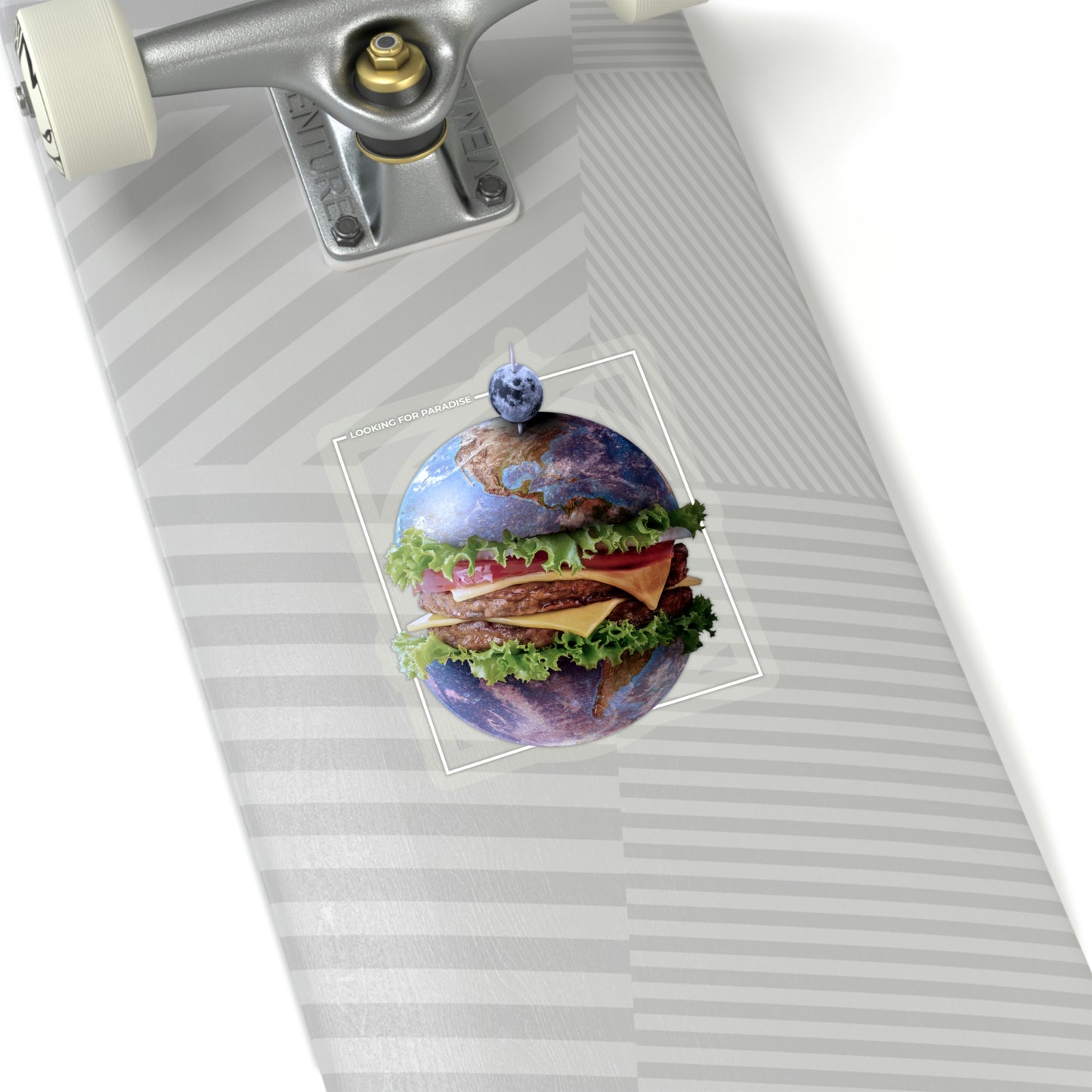 Planet Home Hamburger Y2k Aesthetic Sticker