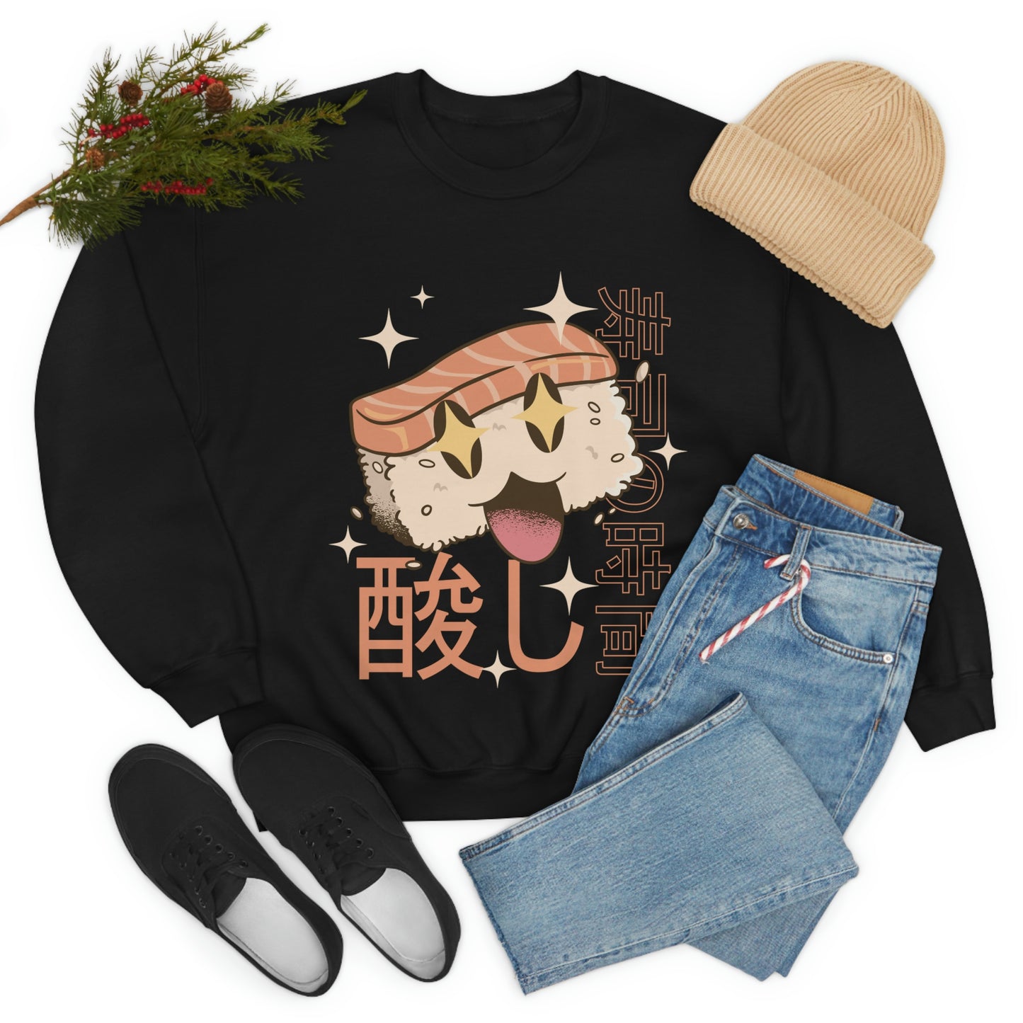 Kawaii Sweatshirt, Kawaii Clothing, Kawaii Clothes, Yami Kawaii Aesthetic, Pastel Kawaii Sweatshirt Sushi Sweater Sweatshirt