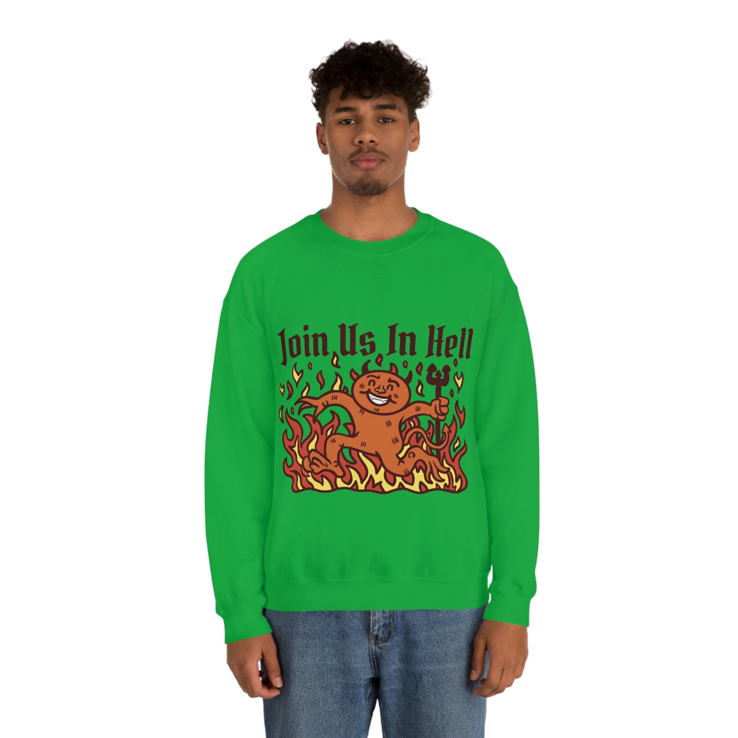 Join Us In Hell Cute Demon, Goth Aesthetic Sweatshirt