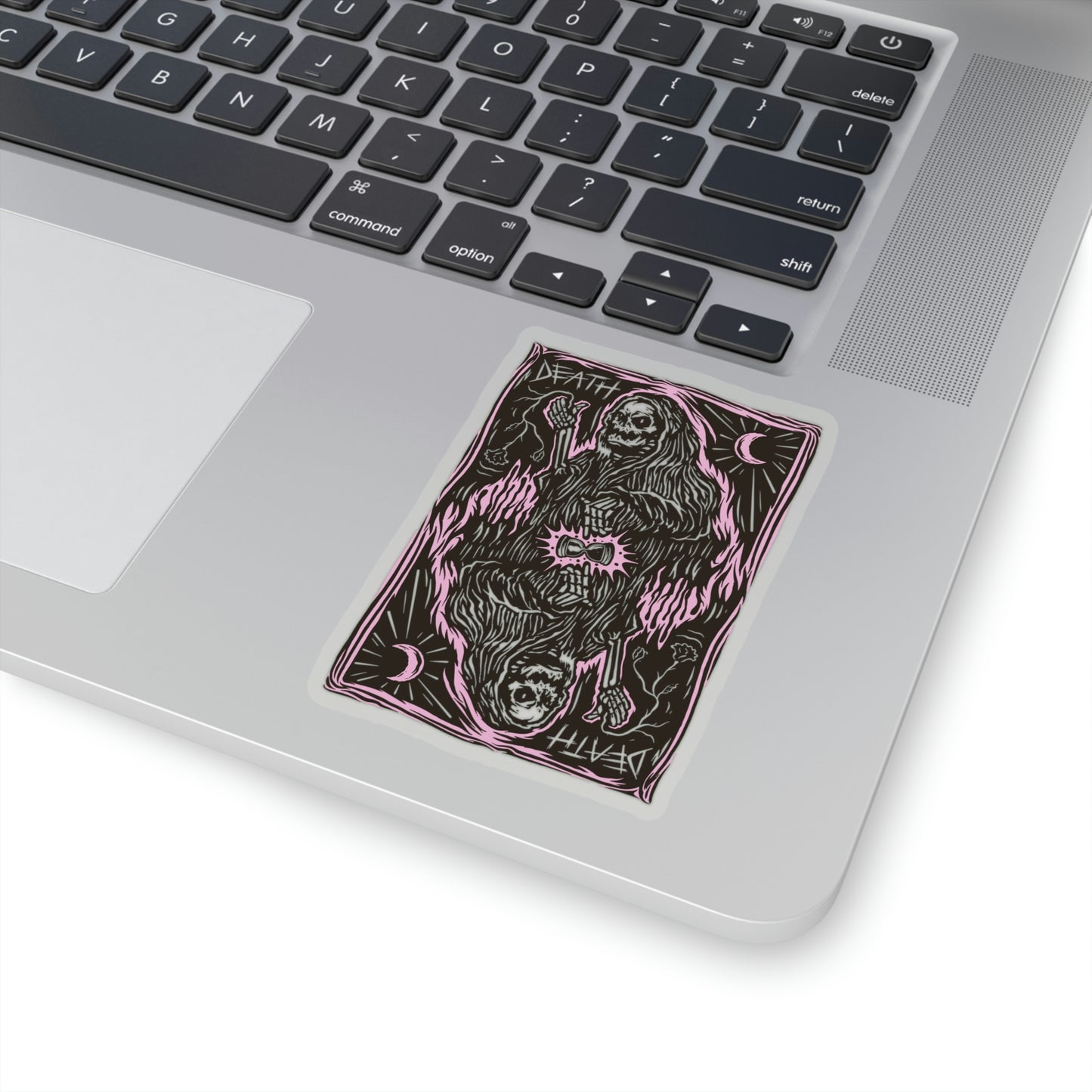 Goth Aesthetic Grim Reaper Card Sticker
