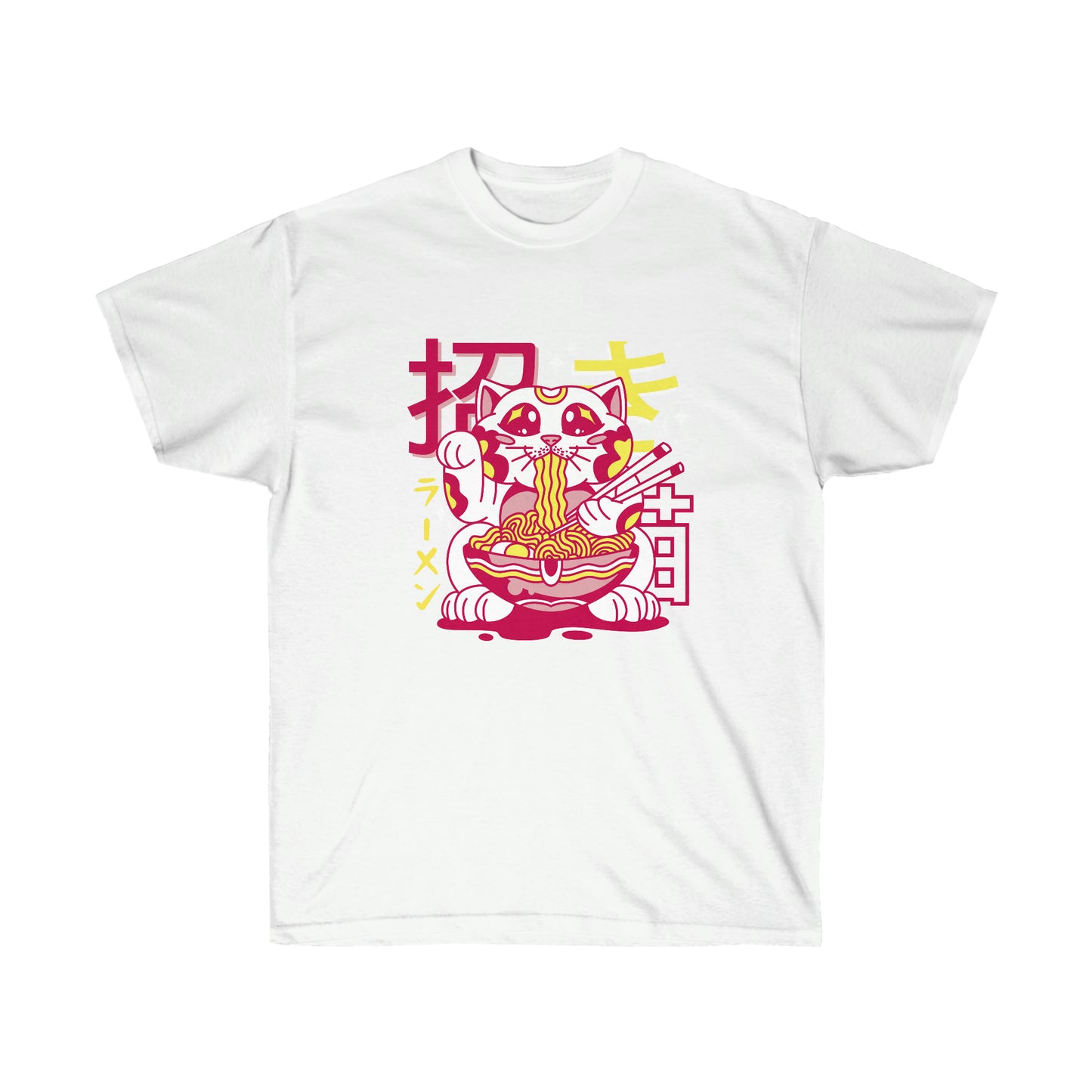Kawaii Aesthetic Cute Catmane Ramen T-Shirt