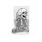 I Just Wait Until It's Quiet Skeleton Goth Aesthetic Sticker