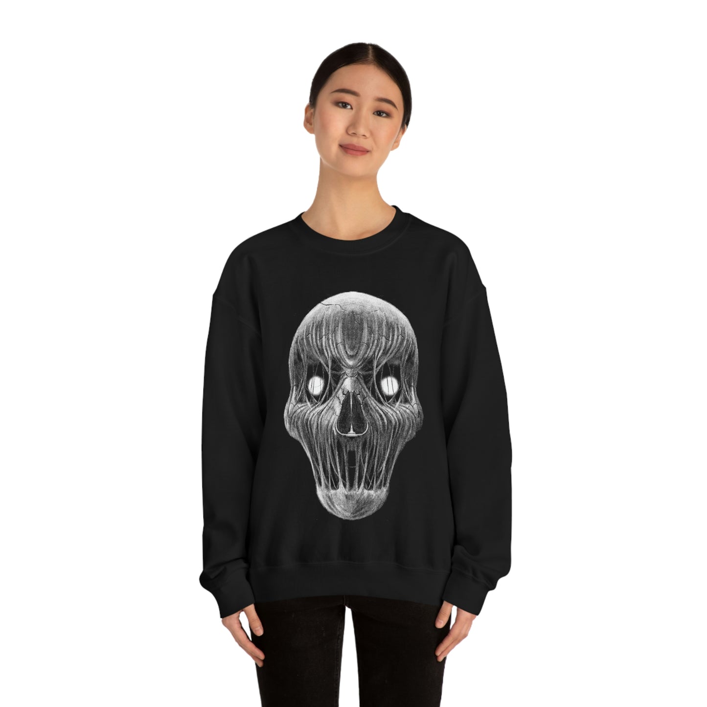 Horror Skull Goth Aesthetic Sweatshirt