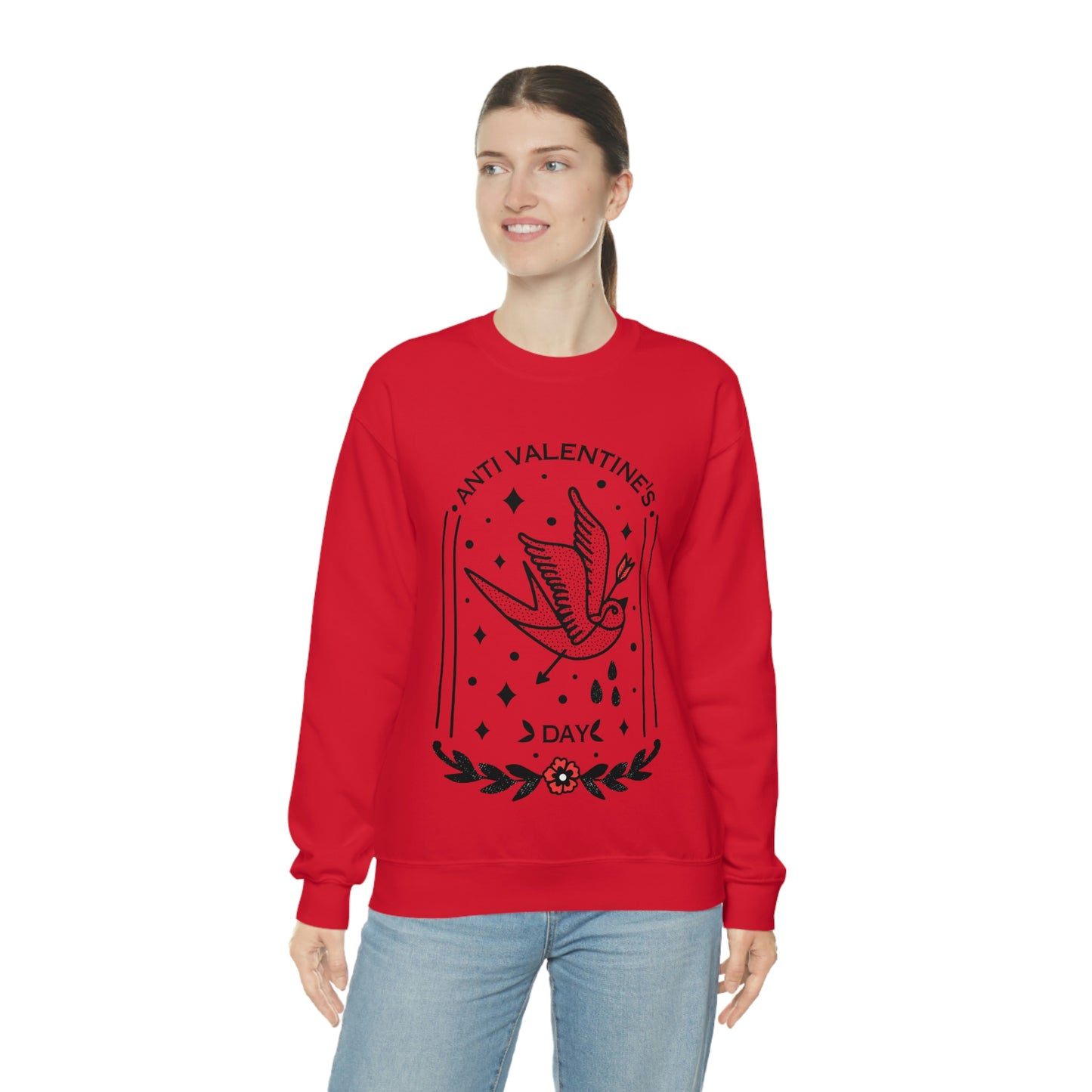 Anti Valentines Day Tattoo Aesthetic Sweatshirt