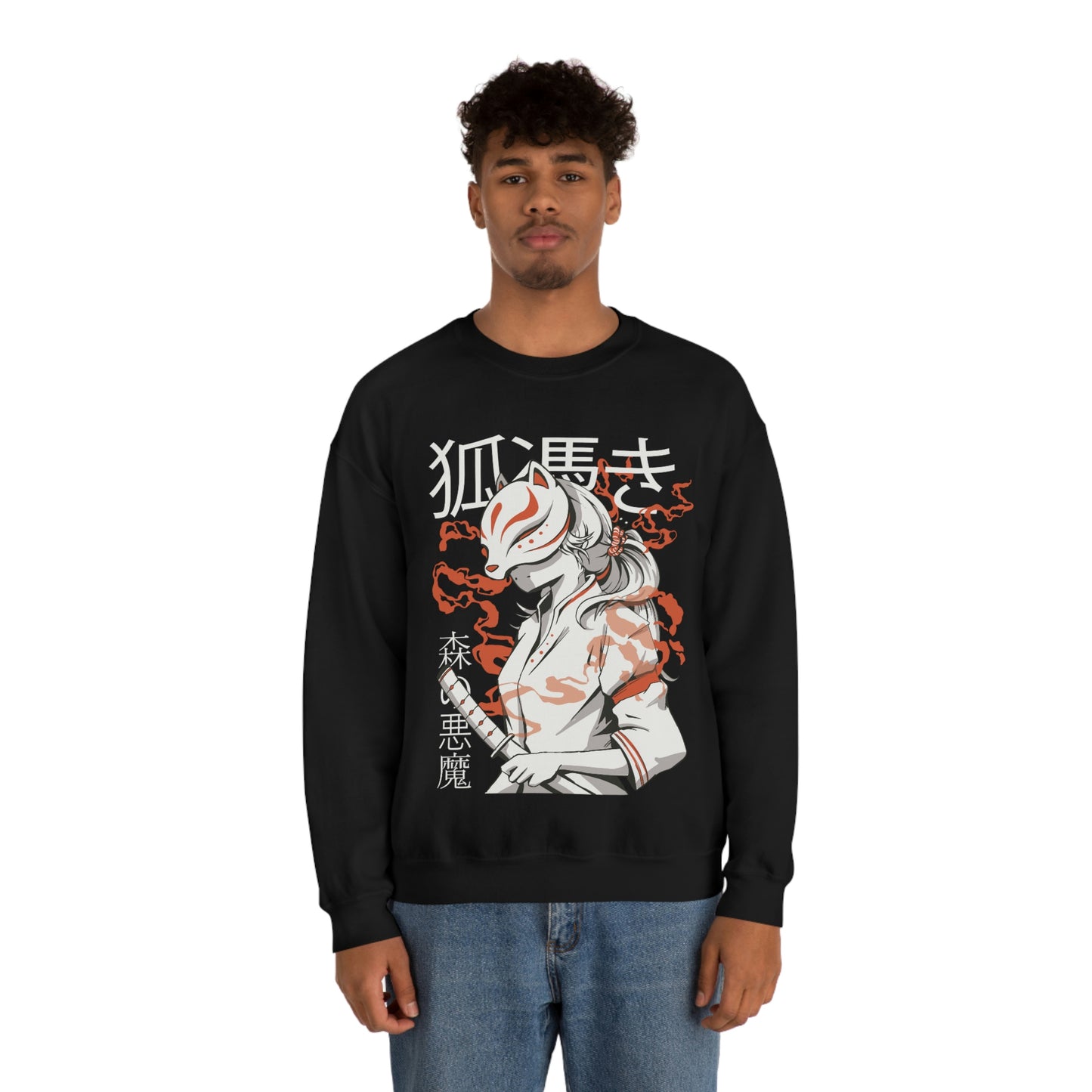 Japanese Aesthetic Kitsune Samurai Sweatshirt