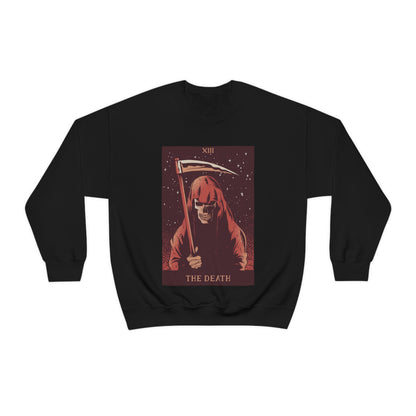 The Death Grim Reaper Tarot Card Goth Aesthetic Sweatshirt