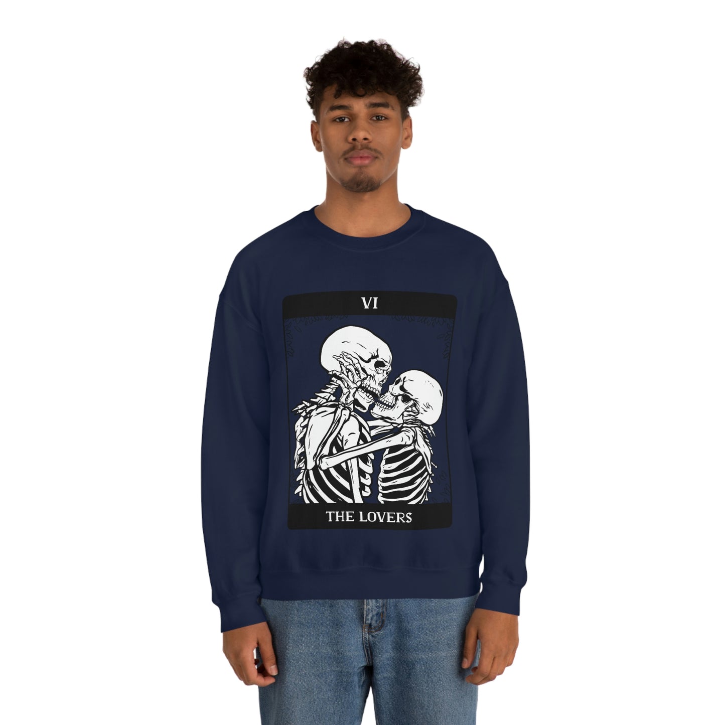 The Lovers Tarrot Card Goth Aesthetic Sweatshirt