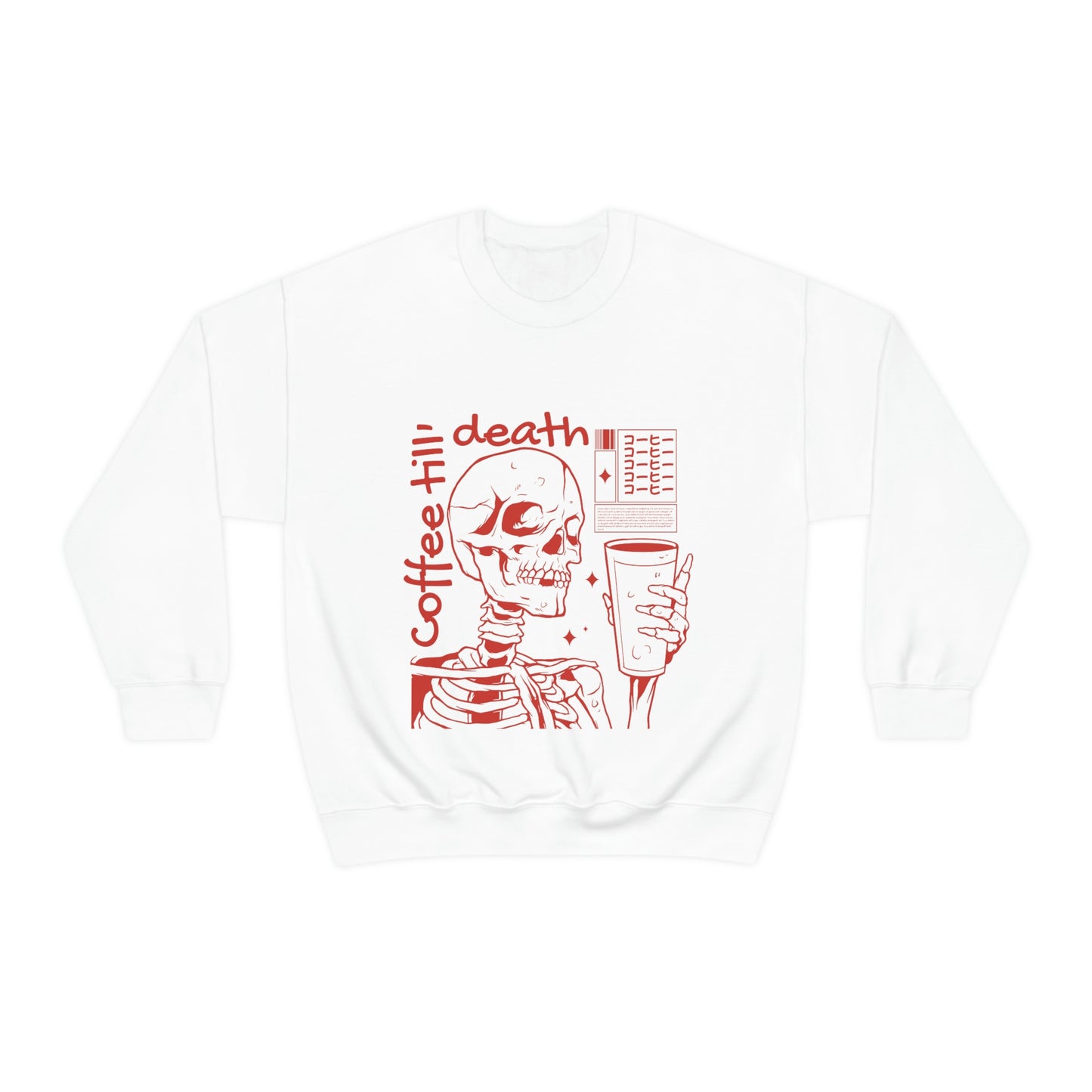 Coffee Till Death Goth Aesthetic Sweatshirt