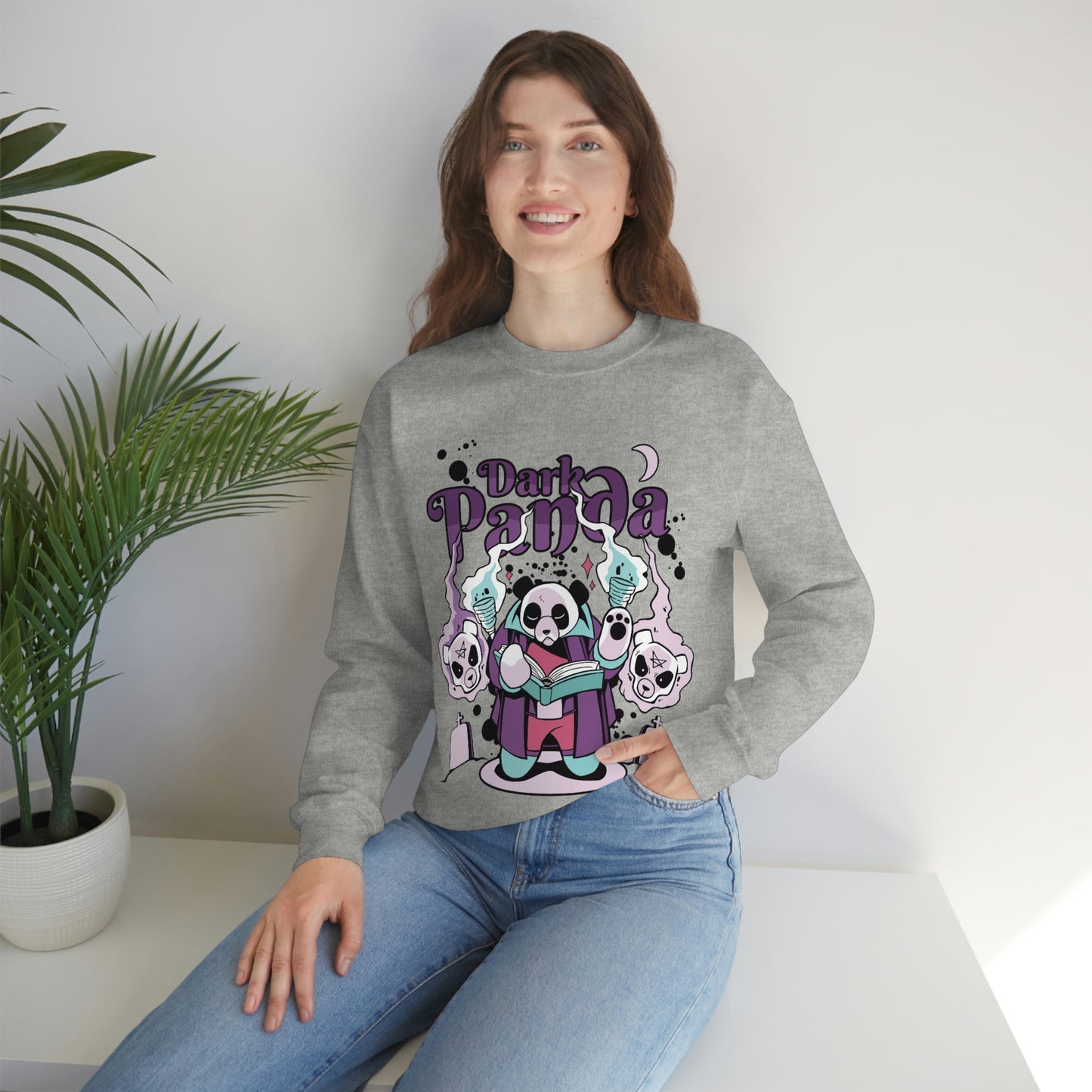 Dark Panda Pastel Goth Aesthetic Sweatshirt