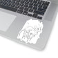 Sphynx Cat Black N White Goth Aesthetic Sticker